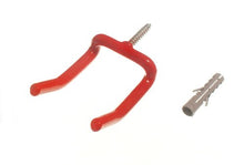 Load image into Gallery viewer, Lot Of 20 Red Wall Hook Large Tool Storage Hook With Rawl Plugs
