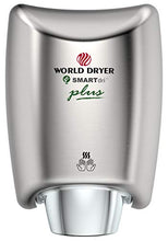Load image into Gallery viewer, World Dryer SMARTdri Plus Hand Dryer, K-973P2, Brushed, Stainless Steel, 120V

