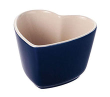Load image into Gallery viewer, Staub Set of Two Blue Heart Ceramic Ramekins
