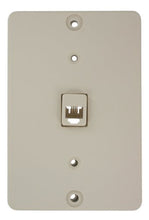 Load image into Gallery viewer, Leviton 40253-T Telephone Wall Phone Jack, 6P4C, Light Almond
