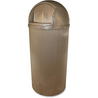Impact Products 21-gal Bullet in/Outdr Waste Receptacle, Brown