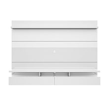 Load image into Gallery viewer, Manhattan Comfort City 2.2 Collection Floating Entertainment Center with TV Mount Wall Theater Display, 86.5&quot; L x 14.9&quot; D x 63.4&quot; H, White Gloss
