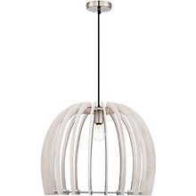 Load image into Gallery viewer, Arnsberg R30255027 Wood 20&quot; Pendant Light in White
