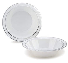 Load image into Gallery viewer, &quot; Occasions&quot; 120 Bowls Pack, Heavyweight Disposable Wedding Party Plastic Bowls (14oz Soup Bowl, Whi
