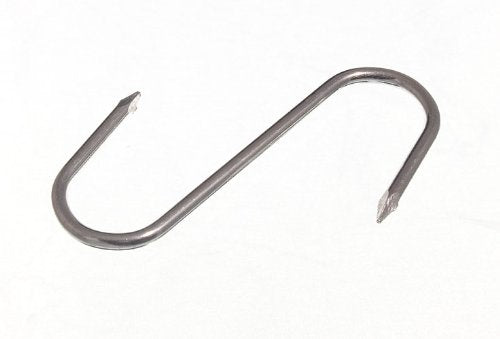 ONESTOPDIY.COM Butchers Pointed S Hook Kitchen Utility Rack 3 INCH 75MM ZP Steel (Pack 25)