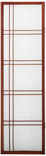 Load image into Gallery viewer, Oriental Furniture 5 ft. Tall Double Cross Shoji Screen - Walnut - 3 Panels
