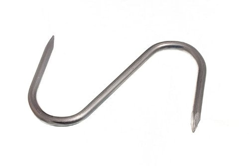 ONESTOPDIY.COM Butchers Pointed S Hook Kitchen Utility Rack 4 INCH 100MM ZP Steel (Pack 200)