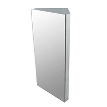 Load image into Gallery viewer, Renovators Supply Manufacturing Medicine Cabinets 23.6 in. x 11.8 in. Stainless Steel Infinity Corner Bathroom Wall Medicine Cabinet with Mirror and Mounting Hardware Opens Left to Right
