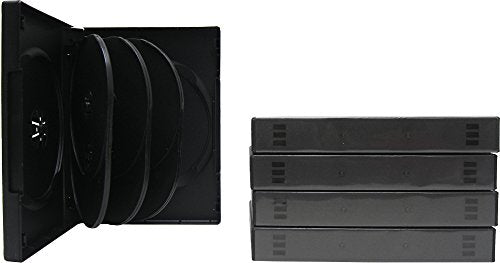 (5) Quad Black 29MM DVD Cases with M-Lock Hub