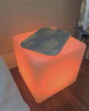 Load image into Gallery viewer, LOFTEK LED Light Cube: 16-inch 16 RGB Colors Cube Chair with Remote, Rechargeable Cool Stools, IP65 Waterproof Glow Furniture Perfect for Kid&#39;s Room, Party, Nursery, Pool Deck, Bar
