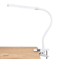 LEPOWER Led Clip on Lamp/Reading Light with Gooseneck 5W Piano Light Color Temperature Changeable Clip Light (White)