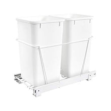 Load image into Gallery viewer, Double Trash Pullout 27 Quart -White
