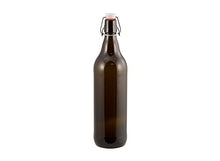 Load image into Gallery viewer, Beer Bottles - 1 L Amber Flip-Top Growler (Pack of 6)
