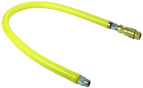 T&S Brass HG-4D-12 Gas Hose with Quick Disconnect, 3/4-Inch Npt and 12-Inch Long