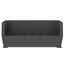 Load image into Gallery viewer, Akro-Mils 30250 AkroBins Plastic Storage Bin Hanging Stacking Containers, (15-Inch x 16-Inch x 7-Inch), Black, (6-Pack)
