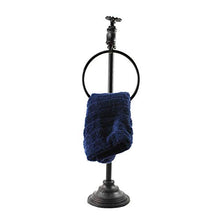 Load image into Gallery viewer, Colonial Tin Works Spigot Soap and Towel Holder Black 11&quot;W x 5&quot;D x 23&quot;T
