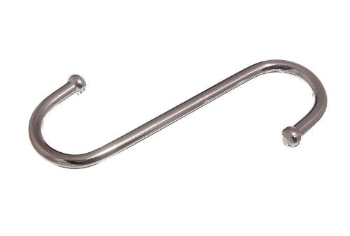 Lot Of 25 S Hook Utility Kitchen Rack Hook Ball End Chrome 4 Inch 100Mm