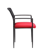 Load image into Gallery viewer, Boss Office Products Stackable Mesh Guest Chair in Red
