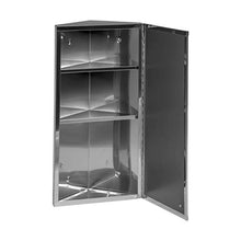 Load image into Gallery viewer, Renovators Supply Manufacturing Medicine Cabinets 23.6 in. x 11.8 in. Stainless Steel Infinity Corner Bathroom Wall Medicine Cabinet with Mirror and Mounting Hardware Opens Left to Right
