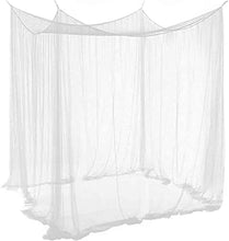 Load image into Gallery viewer, EVEN Naturals Luxury Mosquito Bug Net for Bed Canopy, Tent for Single to Twin XL, Camping Screen House, Finest Holes Mesh, Square Netting Curtain for Bunk Bed, Storage Bag, Mosquito Netting For Patio
