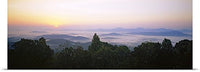 GREATBIGCANVAS Entitled High Angle View of Mountains, Rockfish Gap, Blue Ridge Mountains, Virginia Poster Print, 90