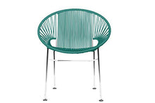 Load image into Gallery viewer, Innit Designs Concha Chair, Turquoise Weave on Chrome Frame
