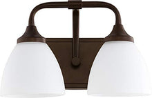 Load image into Gallery viewer, Quorum 5059-2-86 Transitional Two Light Vanity from Enclave Collection in Bronze / Dark Finish,
