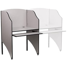 Load image into Gallery viewer, Flash Furniture Starter Study Carrel in Nebula Grey Finish
