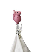 Load image into Gallery viewer, QUALY &quot;Squirrel Pegs Figurines, Pink, 2-Piece
