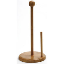 Load image into Gallery viewer, Norpro Bamboo Paper Towel Holder, Light Wood Grain
