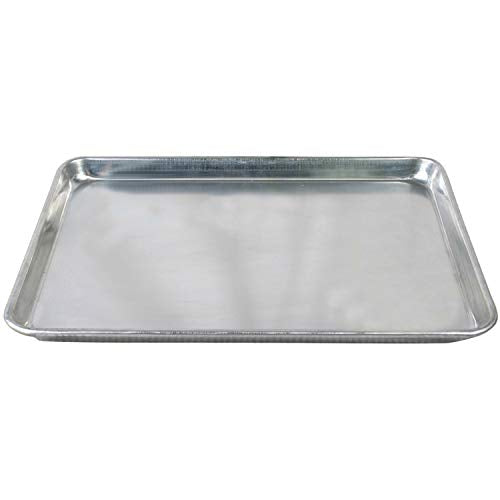 Tiger Chef 1/2 Half Size 18 x 13 inch Aluminum Sheet Pan Commercial Bakery Equipment Cake Pans NSF Approved 19 Gauge 6 Pack