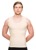 Isavela 2nd Stage Male Abdominal Cosmetic Surgery Compression Vest (MG04) (XS, Beige)