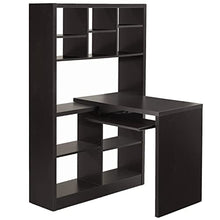 Load image into Gallery viewer, Monarch Specialties I Storage-Bookcase Left Or Right Set Up-Corner Desk with Multiple Adjustable Shelves, 60&quot;L, Cappuccino
