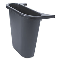 RCP295073BLA Saddle Basket Recycling Bin, Rectangular, Black, 7 1/4quot;W x 10 3/5quot;D x 11 1/2quot;H