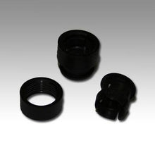 Load image into Gallery viewer, LED Mounting Hardware LED Clip and Ring 5mm Nylon Black (100 pieces)
