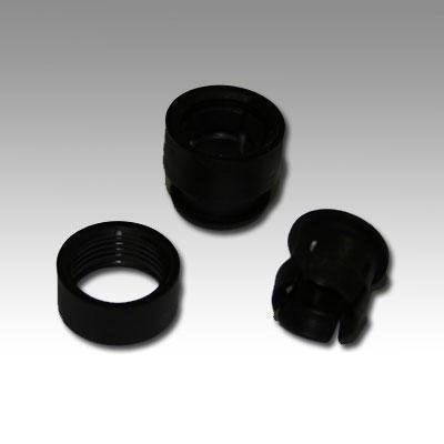 LED Mounting Hardware LED Clip and Ring 5mm Nylon Black (100 pieces)