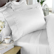 Load image into Gallery viewer, White Solid Luxury Sheets King Size
