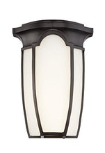 Load image into Gallery viewer, Designers Fountain LED33711-BNB Tudor Row - 13.25 Inch 13W 1 LED Outdoor Wall Lantern, Burnished Bronze Finish with Opal Glass
