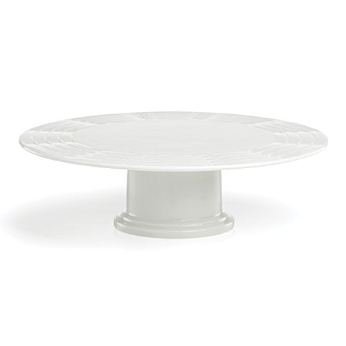 Lenox Entertain 365 Sculpture Cake Plate, White