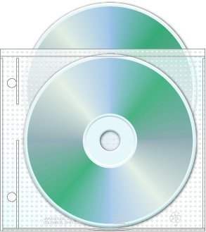 Univenture 2 Hole Top Load CD/DVD Page, 5.625