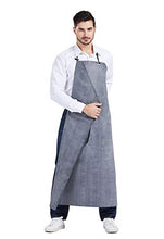 Load image into Gallery viewer, Nanxson Mens Apron Thick Rubber Waterproof Apron Factory Butcher Adjustable Working Apron CF3024 (black)
