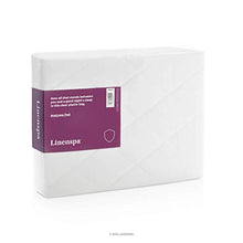 Load image into Gallery viewer, LINENSPA Plush Microfiber Mattress Pad - Hypoallergenic Fill - Deep Pocket Fitted Skirt - California King
