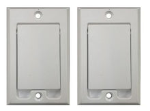 Load image into Gallery viewer, PartsBlast (2) Central Vacuum Square Door Inlet Wall Plate White for Nutone Beam VacuFlow
