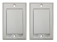 PartsBlast (2) Central Vacuum Square Door Inlet Wall Plate White for Nutone Beam VacuFlow