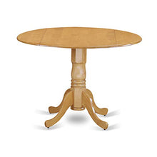 Load image into Gallery viewer, East West Furniture DLT-OAK-TP Dublin Table - Oak Table Top Surface and Oak Finish Pedestal Legs Hardwood Frame Dinner Table
