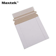 Load image into Gallery viewer, Maxtek 100 Stay Flat CD/DVD White Cardboard Mailers,5 1/4 x 5 1/4 inch, Self Seal Adhesive with Flap
