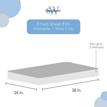 Load image into Gallery viewer, SheetWorld Fitted 100% Cotton Jersey Portable Mini Crib Sheet 24 x 38, Burgundy, Made in USA

