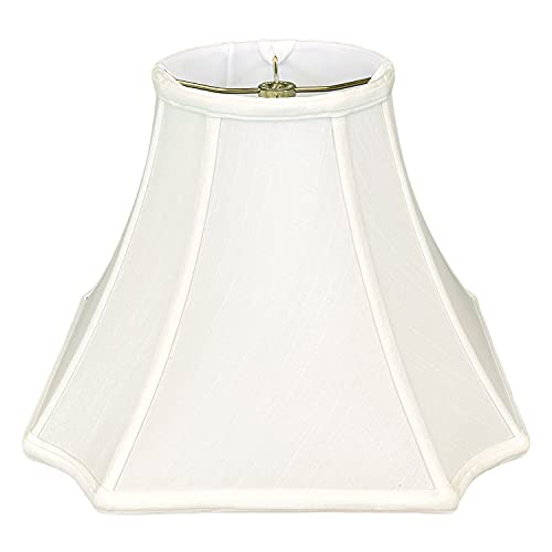 Royal Designs Inverted Corner Round Top Basic Lamp Shade, White, 6.5 x 13.5 x 10.5