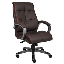 Load image into Gallery viewer, Boss Office Products Double Plush High Back Executive Chair in Brown

