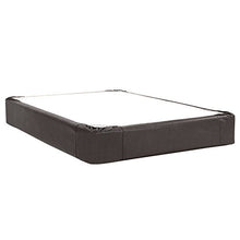 Load image into Gallery viewer, Howard Elliott Boxspring Cover Only (Box Spring not Included) Queen Size in Faux Leather Black

